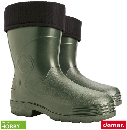 BUTY FARMER, KALOSZE MĘSKIE KRÓTKIE Z WYMIENNĄ WKŁADKA OCIEPLAJĄCĄ, OB E, ZIELONE