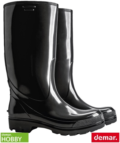 BUTY ZAWODOWE GRANDER WYSOKIE MĘSKIE KALOSZE, OB SRA, CZARNE