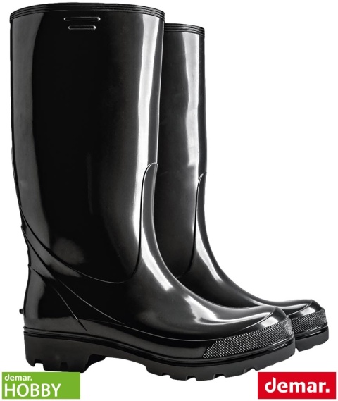 BUTY ZAWODOWE GRANDER WYSOKIE MĘSKIE KALOSZE, OB SRA, CZARNE