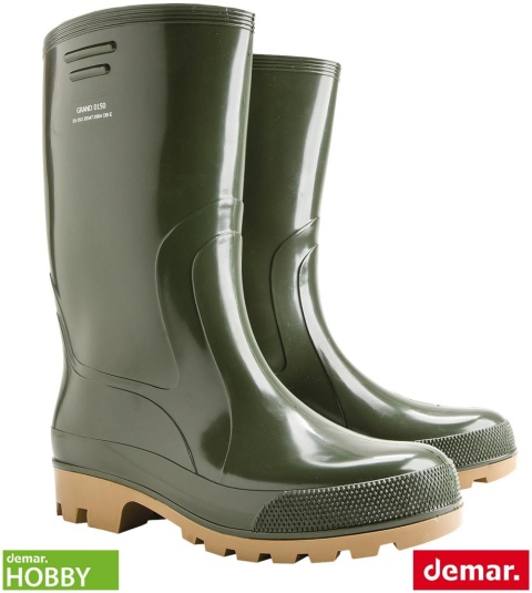 BUTY ZAWODOWE GRAND, KALOSZE DO PRAC DZIAŁKOWYCH, OB E, ZIELONE