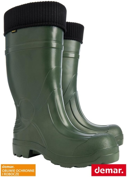 BUTY ZAWODOWE PREDATOR, KALOSZE TERMOIZOLACYJNE Z WYMIENNYM WKŁADEM OCIEPLAJĄCYM ZIELONE