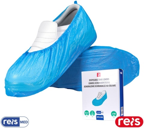 JEDNORAZOWE OCHRANIACZE NA OBUWIE FOLIOWE, 100SZT W PUDEŁKU