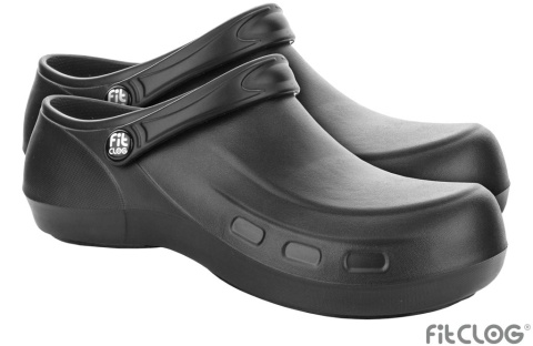 KLAPKI 8% VAT FITCLOGPP, LEKKIE, GUMOWA PODESZWA, EVA, PROFILOWANE, ANTYPOŚLIZGOWE, OB SRC E, CZARNE