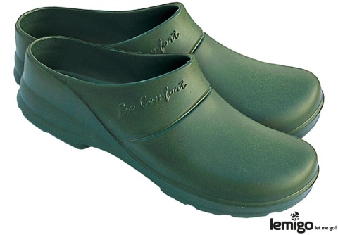 KLAPKI BIOCOMFORT OGRODOWE ZIELONE EVA