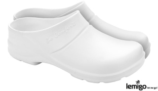 KLAPKI BIOCOMFORT OGRODOWE BIAŁE EVA