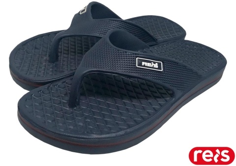 KLAPKI FLIP JAPONKI KĄPIELOWE NA BASEN GRANATOWO-CZERWONE