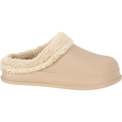 KLAPKI FLUFF Z TWORZYWA OCIEPLANE FUTERKIEM CZARNE