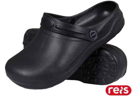 KLAPKI LAB Z TWORZYWA, DO PRACY W LABORATORIUM, SALONY KOSMETYCZNE, PLACÓWKI MEDYCZNE, CZARNE