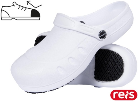 KLAPKI NIL ZE STALOWYMI WZMOCNIENIAMI BIAŁE