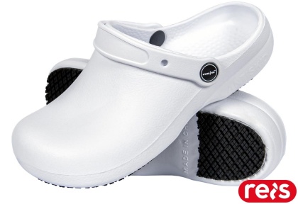 KLAPKI REN Z TWORZYWA, BIAŁE