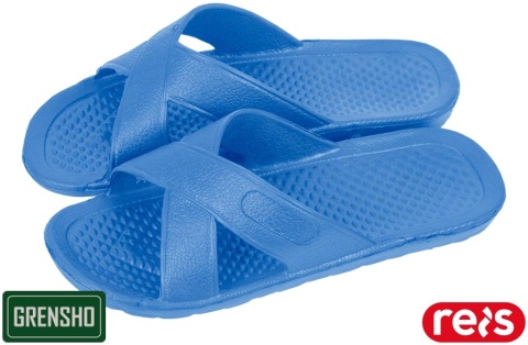 KLAPKI SPORT KĄPIELOWE NA BASEN NIEBIESKIE