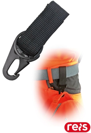 KLIPS DO PASKA DO PRZYPINANIA RĘKAWIC, CZARNY