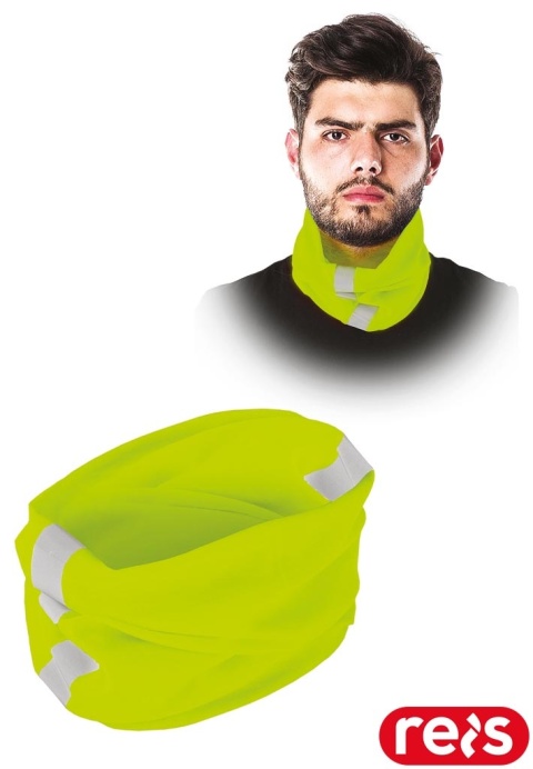 KOMIN BANDNEON Z PASEM ODBLASKOWYM, SELEDYNOWY