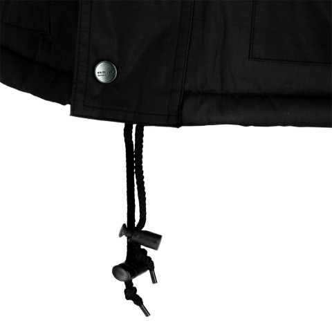 KURTKA OCHRONNA OCIEPLANA ALASKA, SYSTEM WENTYLACJI NA PLECACH I POD PACHAMI GRANATOWA