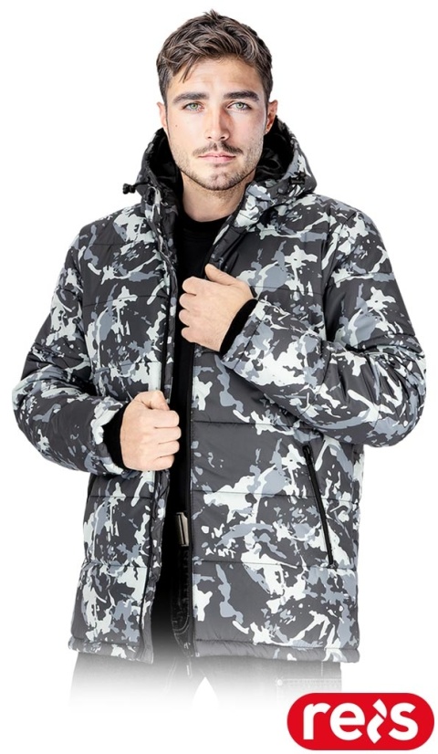 KURTKA OCHRONNA OCIEPLANA BISMARCK PIKOWANA NA ZAMEK MOROSZARE