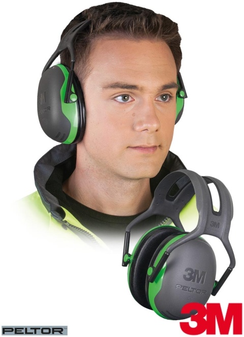 NAUSZNIKI PRZECIWHAŁASOWE Peltor™ X1A, SNR=27 dB, BARDZO LEKKIE