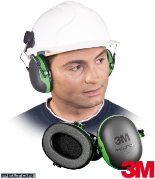 NAUSZNIKI PRZECIWHAŁASOWE Peltor™ X1P3, V, NAHEŁMOWE, LEKKIE