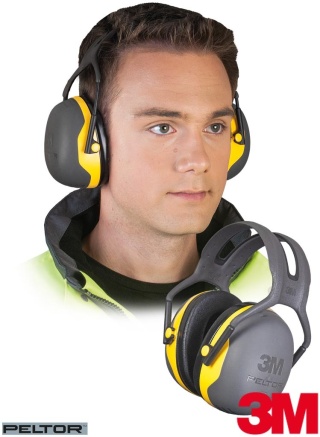 NAUSZNIKI PRZECIWHAŁASOWE Peltor™ X2A, V, BARDZO LEKKIE, BUDOWLANKA