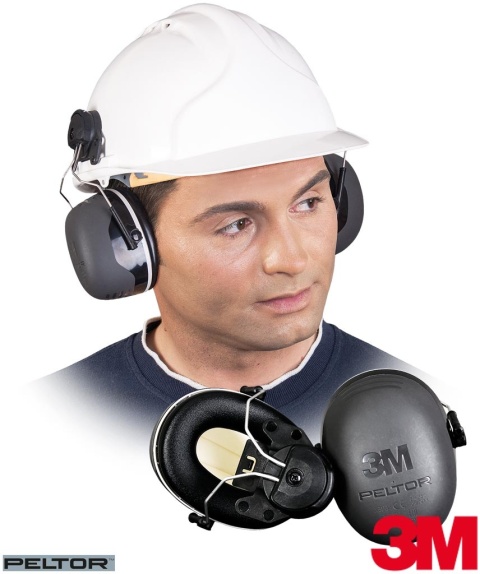NAUSZNIKI PRZECIWHAŁASOWE Peltor™ X5P3 SNR=37 dB, NAHEŁMOWE, WYDOBYCIE, GÓRNICTWO, TURBINY WIATROWE