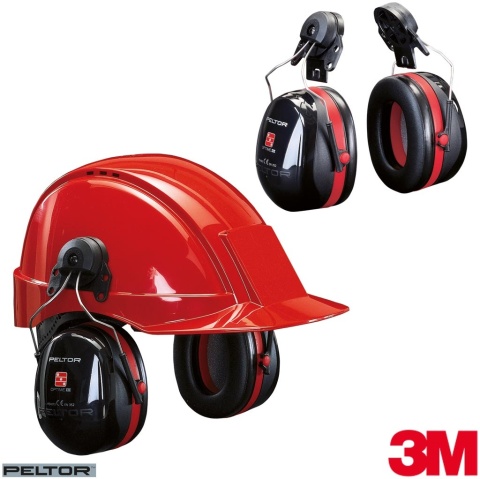 OCHRONNIK SŁUCHU Peltor™ OPTIME™ III HEŁM, NAHEŁMOWE, SNR=34 dB, NAUSZNIKI WYGŁUSZAJĄCE
