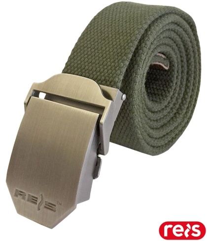 PASEK BOOM, METALOWA KLAMRA CIEMNOZIELONY