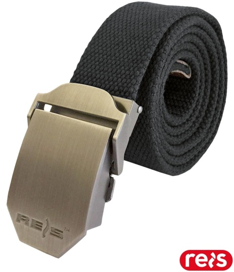 PASEK BOOM, METALOWA KLAMRA CZARNY