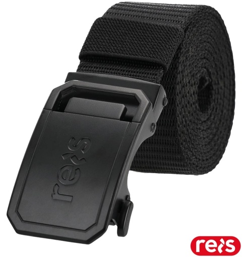 PASEK PIN METALOWA KLAMRA CZARNY