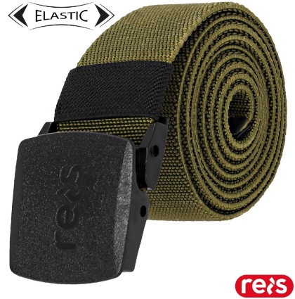 PASEK RAP DO SPODNI, ELASTYCZNYN Z PLASTIKOWĄ KLAMRĄ ZIELONY