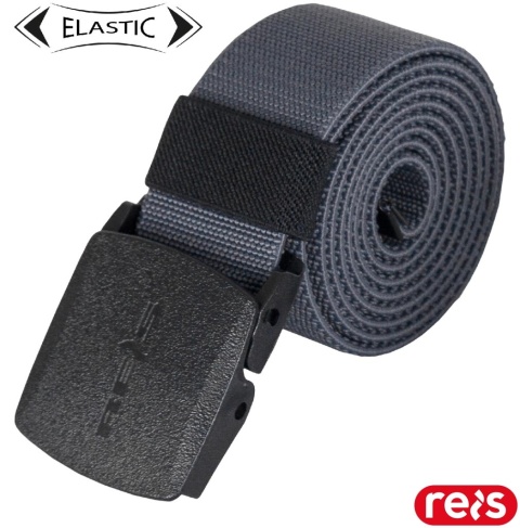 PASEK RAP DO SPODNI, ELASTYCZNYN Z PLASTIKOWĄ KLAMRĄ SZARY