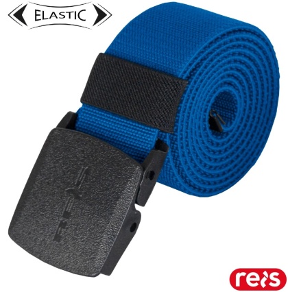PASEK RAP DO SPODNI, ELASTYCZNYN Z PLASTIKOWĄ KLAMRĄ NIEBIESKI