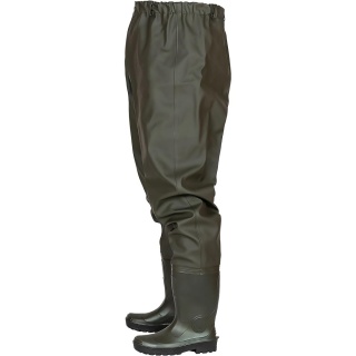 SPODNIOBUTY Z WGRZANYMI NA STAŁE KALOSZAMI, OB SRC, WODOCHRONNE, DLA WĘDKARZY, USŁUG WODOCIĄGOWYCH I KOMUNALNYCH