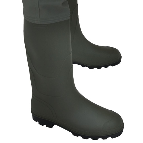 SPODNIOBUTY Z WGRZANYMI NA STAŁE KALOSZAMI, OB SRC, WODOCHRONNE, DLA WĘDKARZY, USŁUG WODOCIĄGOWYCH I KOMUNALNYCH