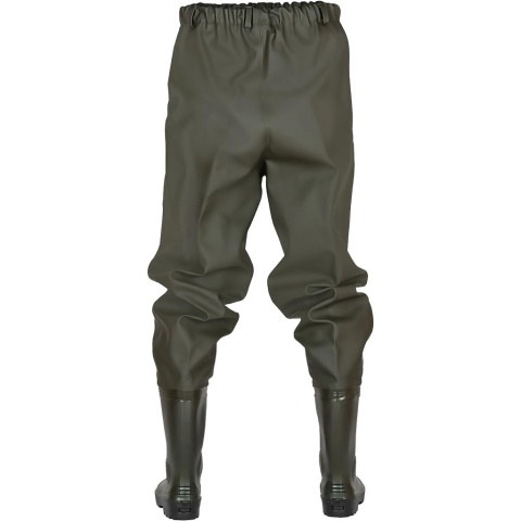 SPODNIOBUTY Z WGRZANYMI NA STAŁE KALOSZAMI, OB SRC, WODOCHRONNE, DLA WĘDKARZY, USŁUG WODOCIĄGOWYCH I KOMUNALNYCH