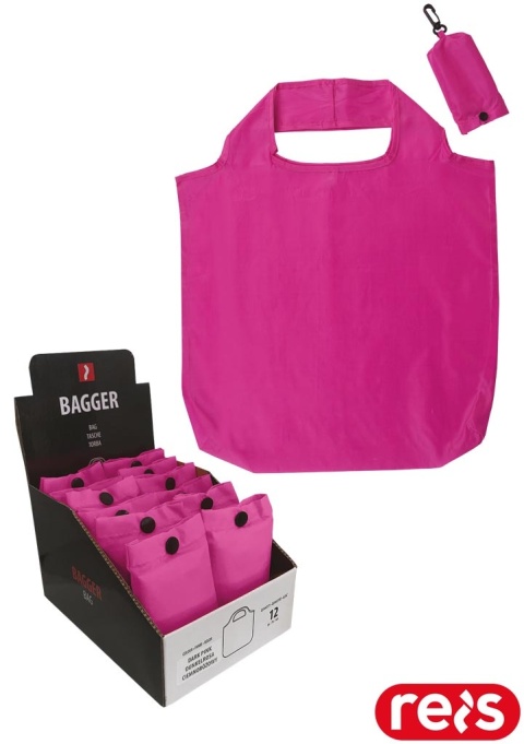 TORBA BAGGER 12SZT CIEMNORÓŻOWA
