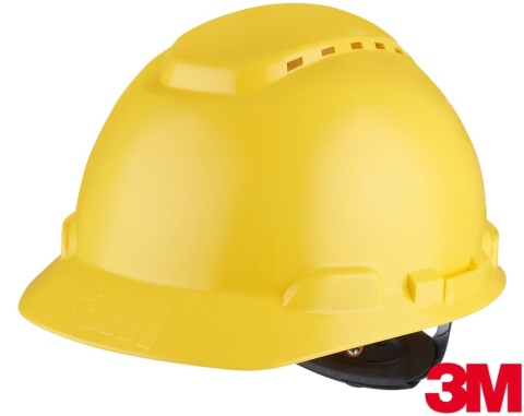 HEŁM OCHRONNY H700N, WĄSKI DASZEK, WENTYLACJA ŻÓŁTY