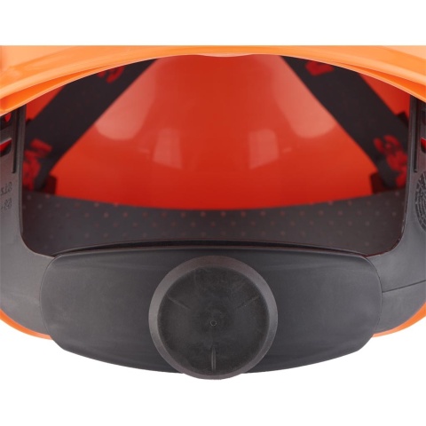 HEŁM OCHRONNY H700N, WĄSKI DASZEK, WENTYLACJA CZERWONY