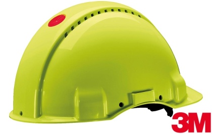 HEŁM OCHRONNY SOLARISN, WENTYLACJA, WĄSKI DASZEK, ODPORNOŚĆ NA PROMIENIOWANIE, FLUO, SELEDYNOWY