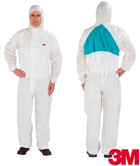 KOMBINEZON OCHRONNY 4520, CHRONI PRZED PYŁEM, ROZBRYZGAMI CIECZY,