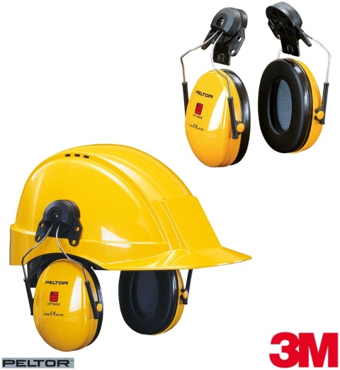 OCHRONNIK SŁUCHU Peltor™ OPTIME™ I HEŁM, NAUSZNIKI WYGŁUSZAJĄCE, SNR=26 dB