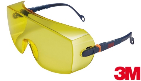 OKULARY OCHRONNE 2800 ROBOCZE NA OKULARY KOREKCYJNE ŻÓŁTE