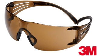 OKULARY OCHRONNE SECUREFIT 405 PRZYCIEMNIONE, POŁOKA CHRONIĄCA PRZED ZAPAROWANIEM BRĄZOWE