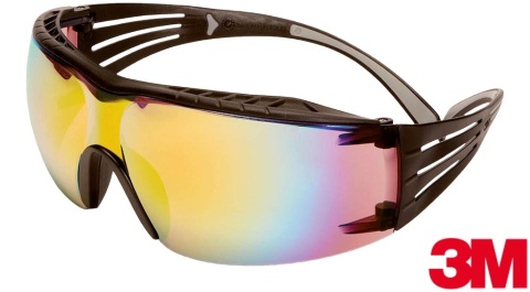 OKULARY OCHRONNE SECUREFIT 416 LUSTRZANE POMARAŃCZOWE LEKKIE, ODPORNE NA ZARYSOWANIA