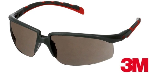 OKULARY OCHRONNE SOLUS2002 PRZYCIEMNIONE, FILTRY, OCHRONA PRZED PAROWANIEM, SZARE