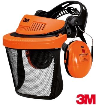 OSŁONA TWARZY Z NAUSZNIKAMI FORESTER ZESTAW DLA LEŚNICTWA, WYCINKA