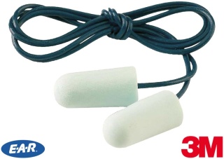 WKŁADKI PRZECIWHAŁASOWE EARSOFT, ZATYCZKI ZE SZNURKIEM, WIDOCZNE DLA WYKRYWACZA METALI, SNR=36 dB, 200PAR