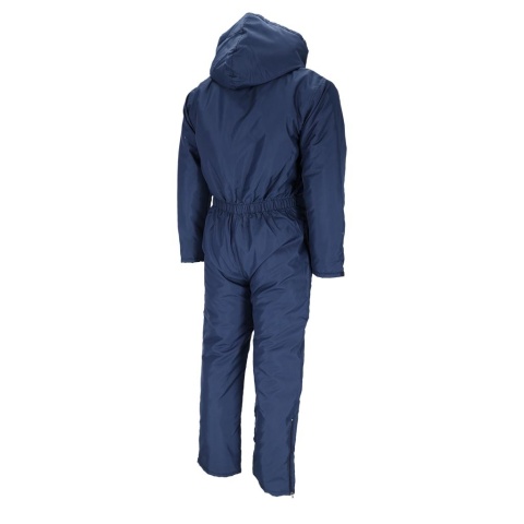 KOMBINEZON OCHRONNY OCIEPLANY, OTWÓR NA SŁUCHAWKI, ZAPINANY NA ZAMEK GRANATOWY