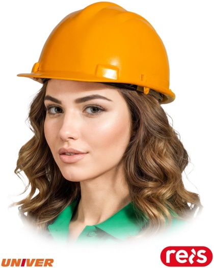 HEŁM OCHRONNY UNIVER-KAS POMARAŃCZOWY