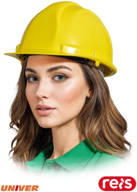 HEŁM OCHRONNY UNIVER-KAS ŻÓŁTY