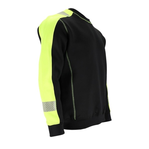 BLUZA OCHRONNA TRENT DZIANINOWA Z POLAREM OD ŚRODKA, ŻÓŁTO-CZARNA