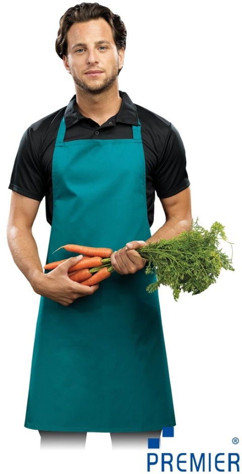 FARTUCH Z REGULACJĄ ZA POMOCĄ KLAMRY ZIELONY TEAK